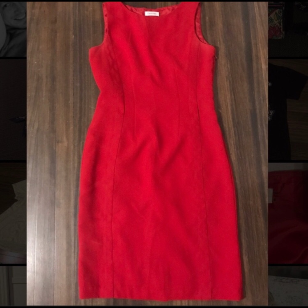 Red Calvin Klein Dress